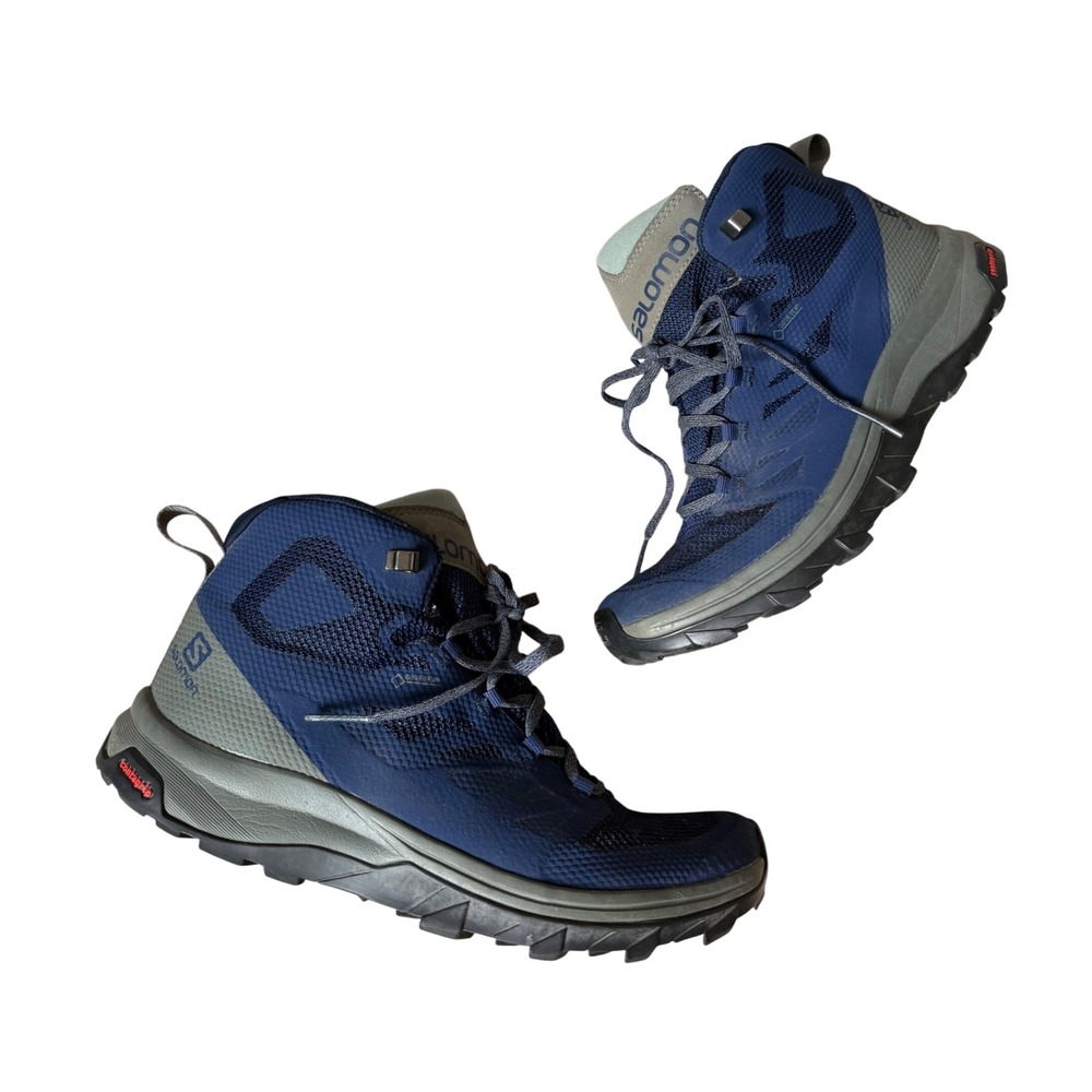 Salomon Men's Hiking Boots Outline Mid GTX Medieval Blue size 8